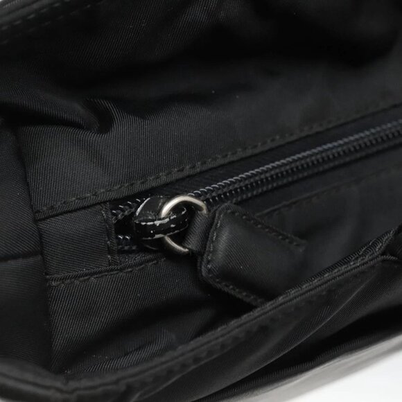 PRADA Tote Bag Nylon Black Silver Auth ti3279 - Picture 10 of 16